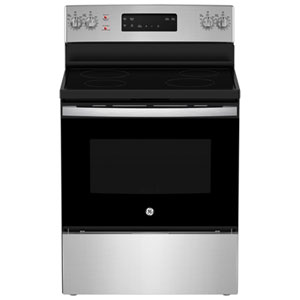 GE 30" 5.0 Cu. Ft. Self-Clean Freestanding Electric Range (JCB630SVSS) - Stainless Steel