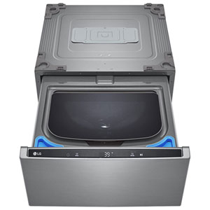 LG SideKick 1.0 Cu. Ft. (IEC) Front Load Washer with TurboWash and Turbo/Speed Wash - Energy Star (WD300CV) - Graphite Steel