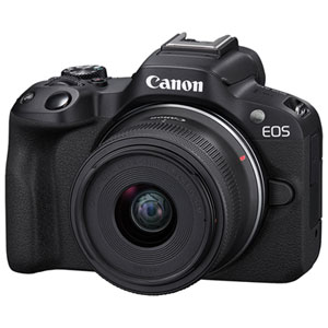 Appareil photo sans miroir Canon EOS R50 avec kit d'objectif RF-S 18-45mm IS STM