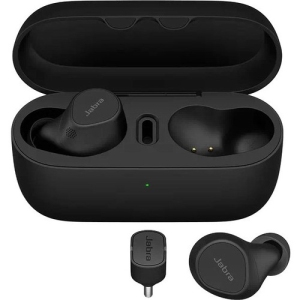 Jabra Evolve2 USB Type C Noise Cancelling In-Ear Earbuds with Built-in Microphone - Black (20797-999-899)