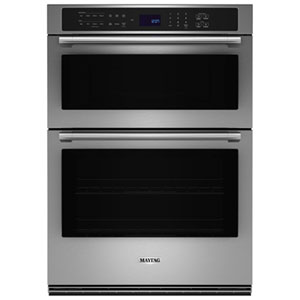 Maytag 30" 6.4 Cu. Ft. Combination True Convection Electric Wall Oven (MOEC6030LZ) - Stainless Steel