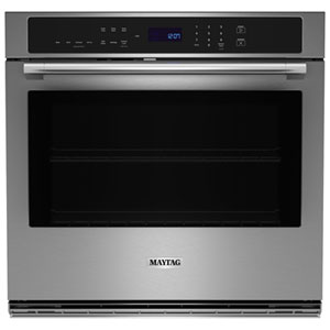 Maytag 27" 4.3 Cu. Ft. True Convection Electric Wall Oven (MOES6027LZ) - Stainless Steel