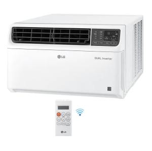 LG 3-in-1 Window Air Conditioner - 8000 BTU (340 sq ft Coverage) - 44dB, Window Kit - White