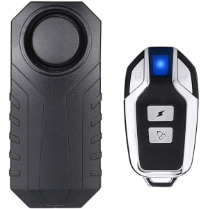 Wireless Motorcycle Bicycle Alarm, Security Anti-Theft Alarm with Remote Control, IP55 Waterproof, 113 dB