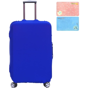 Washable Elastic Luggage Bag Cover, Travel Suitcase Protective Cover with Luggage Waterproof Stickers Labels for DIY
