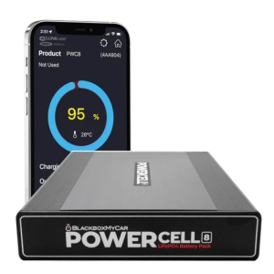 BlackboxMyCar PowerCell 8 Dash Cam Battery Pack | 7,500 mAh, 96Wh, Bluetooth | Compatible with Thinkware and FineVu Dashcams