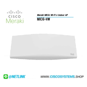Meraki MR36 Indoor Cloud-Managed Wi-Fi 6 802.11ax with Bluetooth and Security Radio Access Point (MR36-HW)