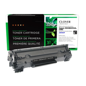 Clover Imaging Group Remanufactured Black Toner Cartridge for Canon 128 - (200583P)-Refurbished Excellent