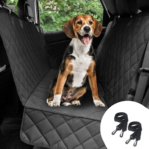 ISTAR Dog Seat Cover Car Seat Cover for Pets 100% Waterproof Pet Seat Cover Hammock 600D Heavy Duty Scratch Proof Nonslip Durable Soft Pet Back Seat Covers for Cars Trucks and SUVs