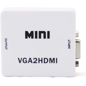 ISTAR VGA to HDMI Adapter Converter with Audio 1080P, (VGA Input Source to TV/Monitor/LCD with HDMI Output Connector), HDMI Video Adapter for Laptop, Computer, Projector