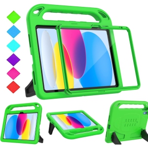 B Kids Case for iPad 10th Generation 10.9 inch 2022 - with Built-in Screen Protector, Shockproof Light Weight Covertible Handle Stand 10.9 2022 iPad 10th Gen Case for Kids Toddler