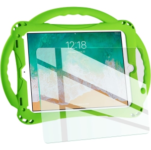 iPad 6th Generation Case, iPad 5th Generation Case,T Kids Case for New iPad 2017/2018 9.7 inch with Tempered Glass Screen Protector and Strap,Silicone Shockproof iPad Air & Air 2 C