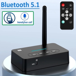 2 In 1 Bluetooth Audio Transceiver Transmitter Receiver Wireless Converter Interface Bluetooth5.0 RCA/AUX/USB