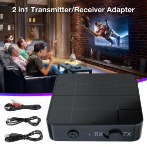 2 In 1 Portable Wireless Audio Transceiver RX/TX Mode for TV Car Computer Bluetooth 5.0 Audio Transmitter Receiver Adapter - Free Shipping
