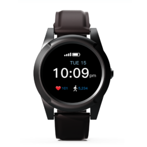 Smartwatch de protection senior avec détection d'automne, moniteur de fréquence cardiaque, et AMOLED Affichage