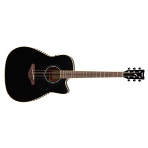 Yamaha FG TransAcoustic Cutaway Acoustic Guitar - Black