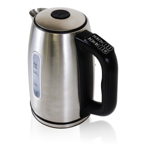 Kenmore 1.7 L Cordless Electric Kettle, 6 Temperature Pre-Sets, Stainless Steel Teakettle, Auto Shut-off, Keep Warm, and Boil-Dry Protection