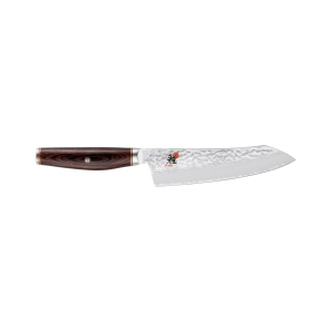 MIYABI 6000 MCT 7 inch Rocking Santoku, Brown