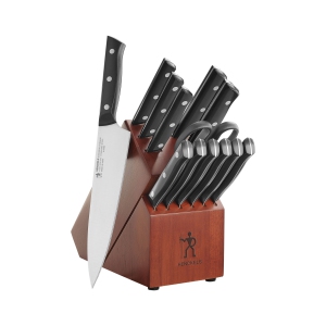 HENCKELS Everedge Dynamic 14 Piece Knife Block Set, Brown