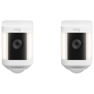 Ring Spotlight Cam Plus Wire-Free Outdoor 1080p Full HD IP Camera - 2 Pack - White