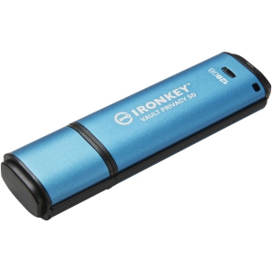 Kingston IronKey Vault Privacy 50 128GB USB 3.2 Gen 1 Type A Flash Drive - (IKVP50/128GB)