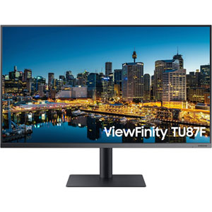 Samsung 32" 4K UHD 60 Hz 5ms GTG VA LED V-Sync Monitor (LF32TU874VNXGO) - Bleu foncé, gris