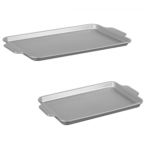 Starfrit - Set of 2 The Rock Wave Griddles, 10" x 15" and 11" x 17.5", Carbon Steel