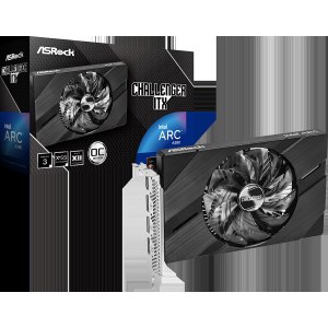 CARTE VIDÉO ASROCK A380 CLI 6GO INTEL ARC A380 CHALLENGER ITX 6 Go OC 6 Go GDDR6 96BIT DÉTAIL