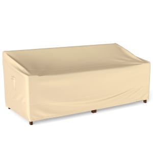 Gymax 3-Seater Patio Waterproof Sofa Cover Polyester Sofa Cover w/ Air Vents & Handles