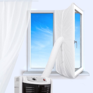 Gulrear Portable AC Window Seal, Window Seal For AC Unit, Air Conditioner Window Kit White 400CM/158Inch