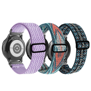 20mm Stretchy Bands Compatible with Samsung Galaxy Watch 5/4 40mm 44mm/Watch 5 Pro 45mm/Watch 4 Classic 42mm 46mm, Nylon Strap for Galaxy Active 2 40 44mm/Active 40mm/Watch 3 41mm/