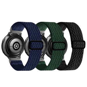 20mm Stretchy Bands Compatible with Samsung Galaxy Watch 5/4 40mm 44mm/Watch 5 Pro 45mm/Watch 4 Classic 42mm 46mm, Nylon Strap for Galaxy Active 2 40 44mm/Active 40mm/Watch 3 41mm/