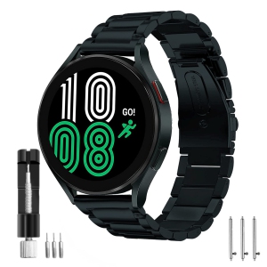 SPGUARD Galaxy Watch 5 Band 40mm/44mm/Pro 45mm&Galaxy Watch 4 Band 40mm/44mm/Watch 4 Classic 42mm/46mm Stainless Steel Metal 20mm Bands Compatible with Samsung Galaxy Watch 5 40/44