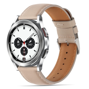 Tasikar 20mm Leather Bands Compatible with Samsung Galaxy Watch 4/Watch 5/Watch 5 Pro Band, Premium Genuine Leather Replacement Bracelet Strap Compatible with Galaxy Watch 4 Classi