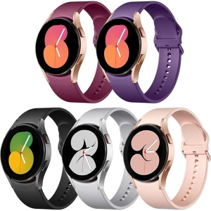 Galaxy Watch 7 6 5 4 Band 40mm 44mm/ Galaxy Watch 6 4 Classic Band 43mm 47mm 46mm 42mm/Watch 5 pro 45mm,Active 2 Band, 20mm Band Soft Silicone Sport Band Women Men