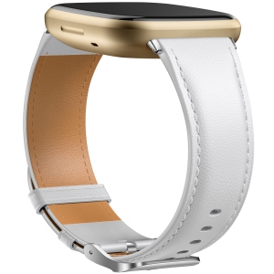 Leather Band Compatible for Fitbit Versa 3 / Fitbit Sense/Fitbit Sense 2 / Fitbit Versa 4 Bands Women Men, Elegant Replacement Wristband for Fitbit Versa 3 4 / Fitbit Sense 2 / Sen