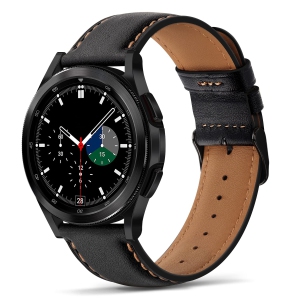Tasikar 20mm Leather Bands Compatible with Samsung Galaxy Watch 4/Watch 5/Watch 5 Pro Band, Premium Genuine Leather Replacement Bracelet Strap Compatible with Galaxy Watch 4 Classi