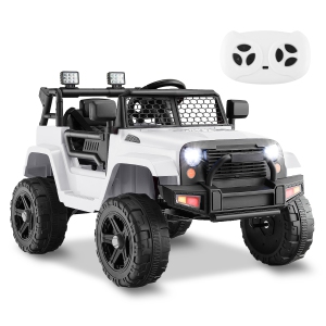 Costway 12V Battery Powered Ride On Truck Electric Kids Ride On Car with Remote Control 4-Wheel Vehicle Toy for Boys & Girls