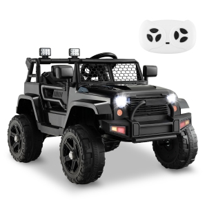 Costway 12V Battery Powered Ride On Truck Electric Kids Ride On Car with Remote Control 4-Wheel Vehicle Toy for Boys & Girls