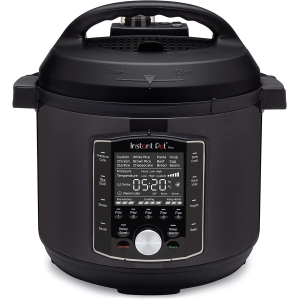 Instant Pot Pro 10-in-1 Pressure Cooker, Slow Cooker, Rice/Grain Cooker, Steamer, Sauté, Sous Vide, Yogurt Maker, Sterilizer, and Warmer, Includes App With Over 800 Recipes, Black