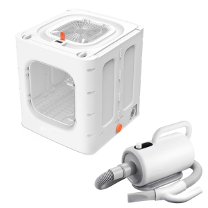 axGear High Power Foldable Pet Drying Box Adjustable Drying Blower For Cats And Dogs