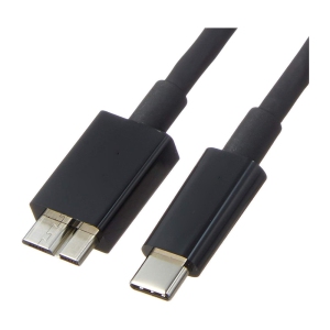 axGear USB C External Hard Drive Cable 3FT USB 3.1 C to Micro B Cord 10Gbps 0.3M Black