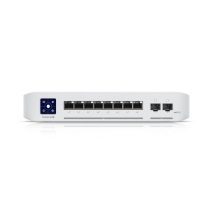 Ubiquiti UniFi 8-port Enterprise Switch with 8 2.5 RJ45 Ports and 2 10G SFP+ Ports - White