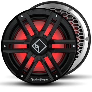 Rockford Fosgate M2D2-12IB 12″ Color Optix Infinite Baffle Marine Subwoofer – Black