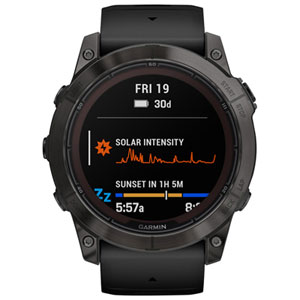 Garmin fēnix 7X Pro Sapphire Solar 51mm Bluetooth Multisport GPS Smartwatch - Carbon Grey/Black