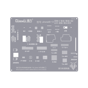 Replacement Bumblebee Stencil (QS148) For Phone 6S-12 Screen IC / Face ID / Tail Plug / Infrared / True Tone / Camera Series (Qianli)