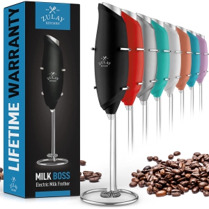 Zulay Kitchen One Touch Milk Frother - Black