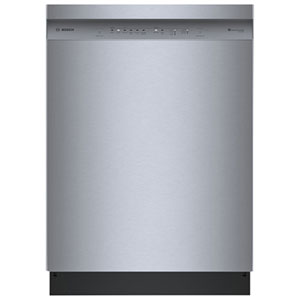 Bosch 100 Plus 24" 46dB Smart Top-Control Precision Wash Dishwasher with Third Rack ENERGY STAR (SHE5AE75N) - Stainless Steel