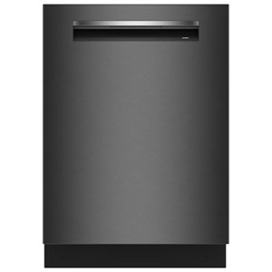 Bosch 800 Series 24" 42dB Smart Top-Control Dishwasher with Third Rack ENERGY STAR (SHP78CM4N) - Black Stainless Steel