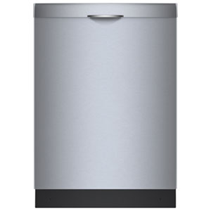 Bosch 300 Series 24" 46dB Smart Top-Control Precision Wash PureDry Aqua Stop Dishwasher with Third Rack (SHS53CM5N) - SS